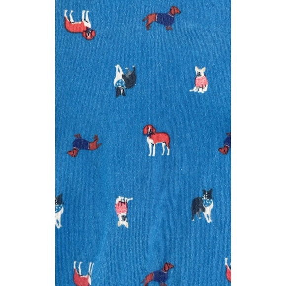 JANIE AND JACK • Blue/Multi Dog Print Sleeper Footie Pajamas - Picture 11 of 14